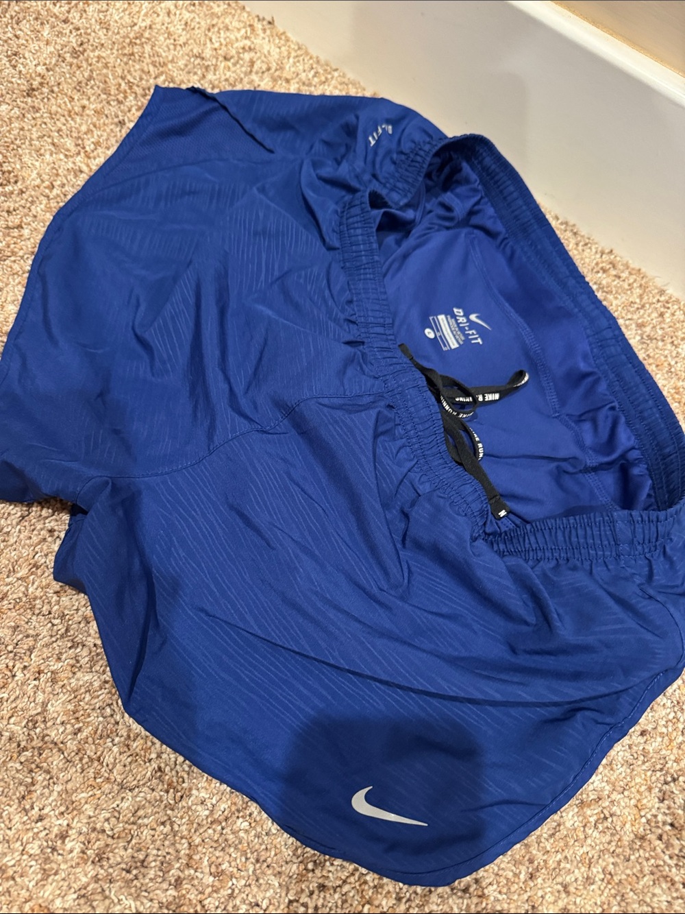 Nike Royal Blue Running Shorts with Reflective Swoosh